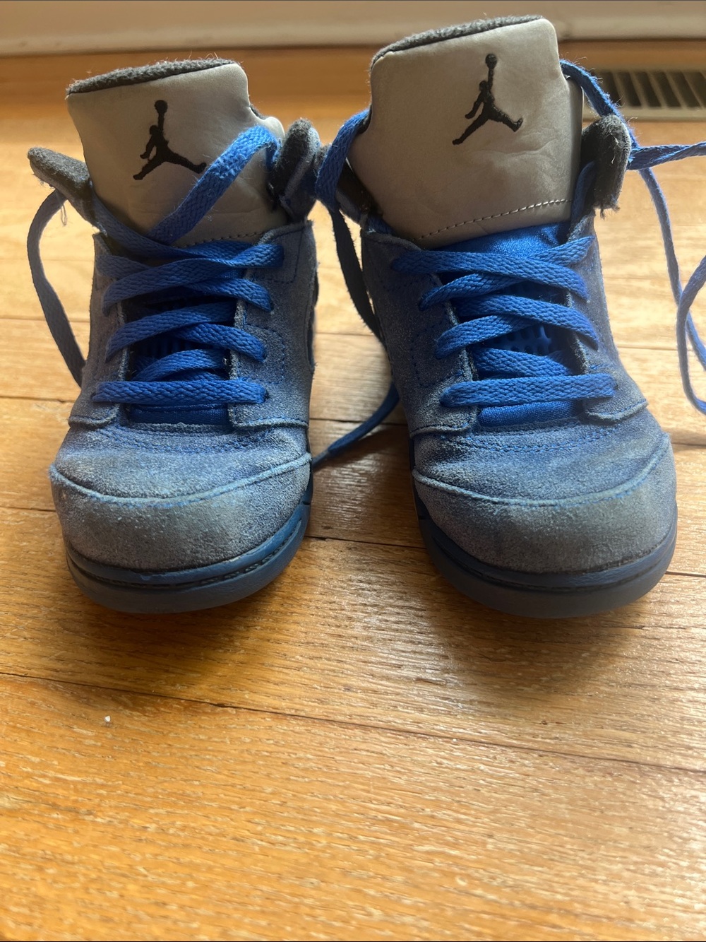 Jordan Kids Blue Suede High-Top Sneakers (Youth)